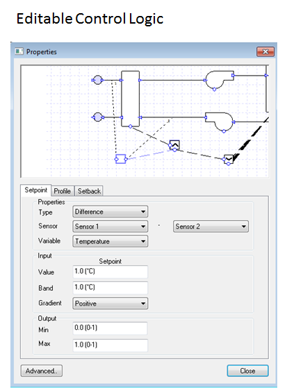 editable control logic